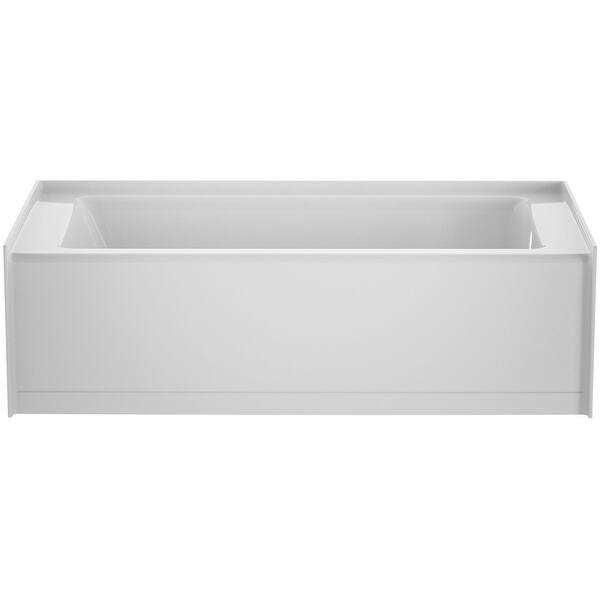 Jacuzzi Signature 60" Three Wall Alcove Acrylic Soaking Tub with Right